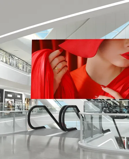 commercial atrium transparent led screen